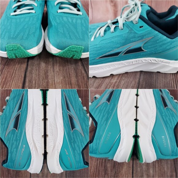 Altra Womens Size 6.5 Rivera Teal Blue Running Shoes AL0A4VQV324 - Picture 9 of 14